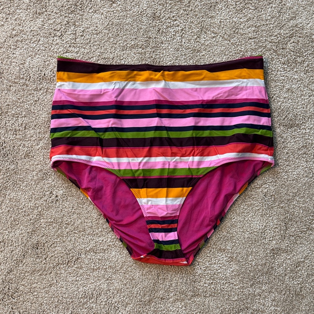 Aerie Pink and Orange high waist Bikini Bottom